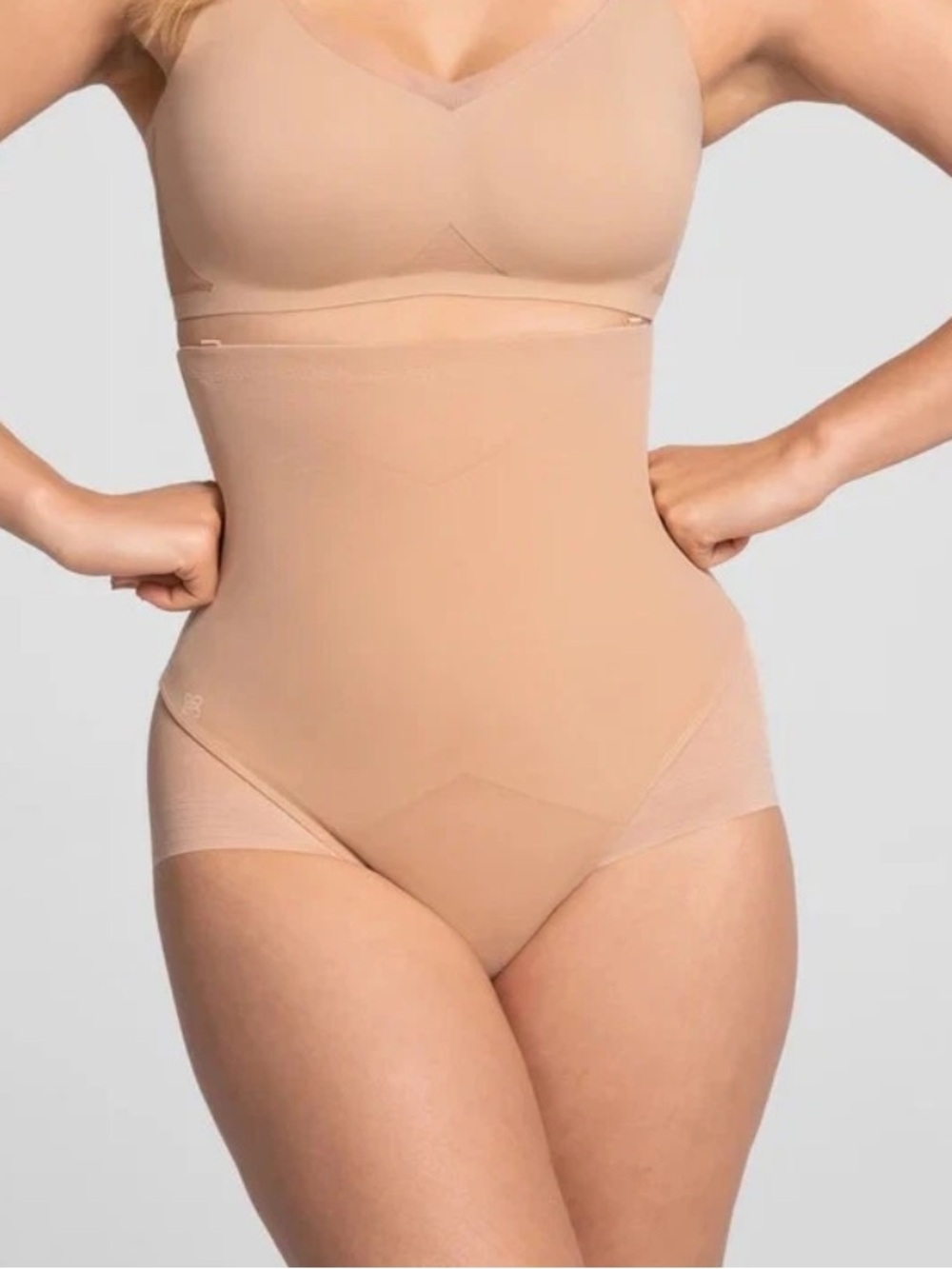 NEW HoneyLove Super Power Brief Sand Hight Waist Shapewear, XL